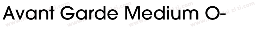 Avant Garde Medium O字体转换